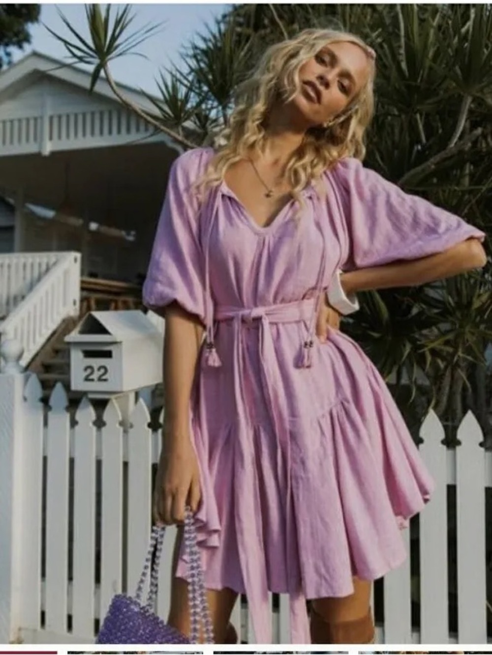 SPELL & THE GYPSY BELLA SMOCK DRESS ORCHID